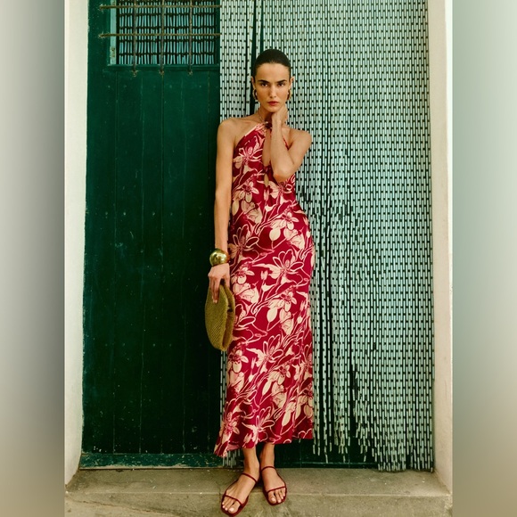 yesenia silk dress reformation Reformation Yesenia Silk Maxi Dress The Closet New York
